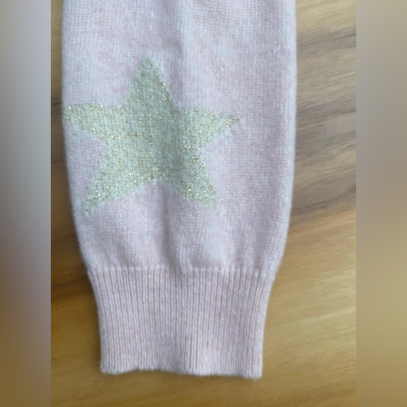 Brodie Cashmere wool pink sweater with star sleeves - Picture 9 of 15